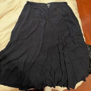 Eileen Fisher Navy MIDI Skirt